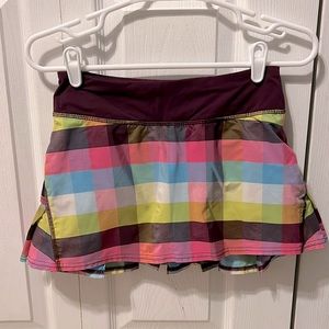 (lululemon) multicoloured skirt